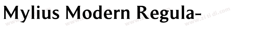 Mylius Modern Regula字体转换